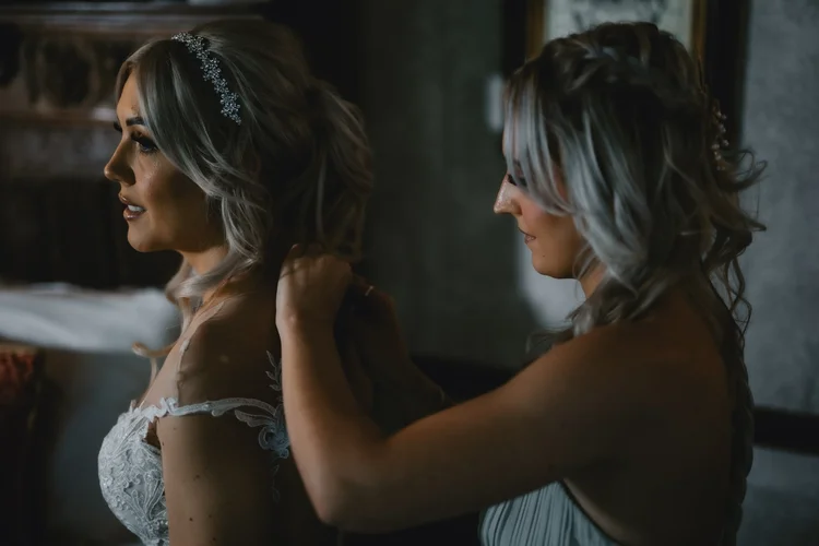 Chelsea and Connor's wedding at Whitley Hall, Sheffield — photo 16 of 80