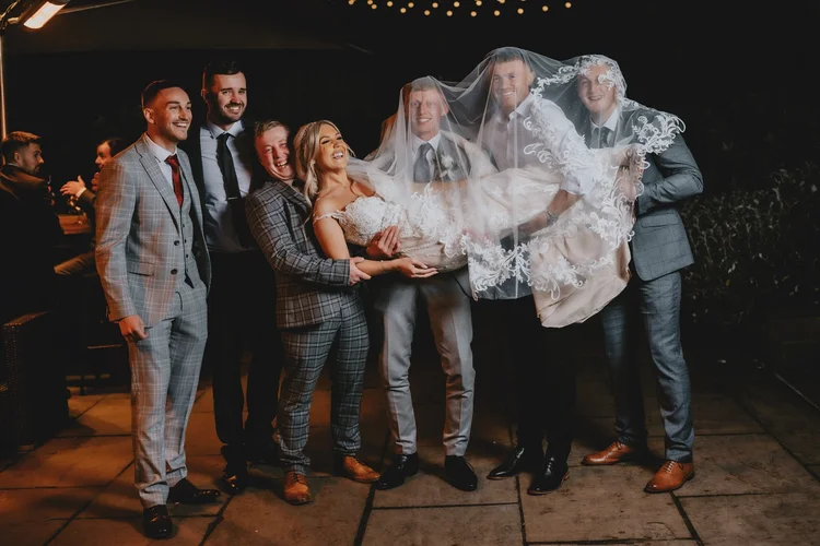 Chelsea and Connor's wedding at Whitley Hall, Sheffield — photo 71 of 80