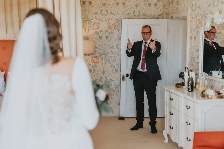 Melissa and James's autumn wedding at Hodsock Priory — photo 9 of 36