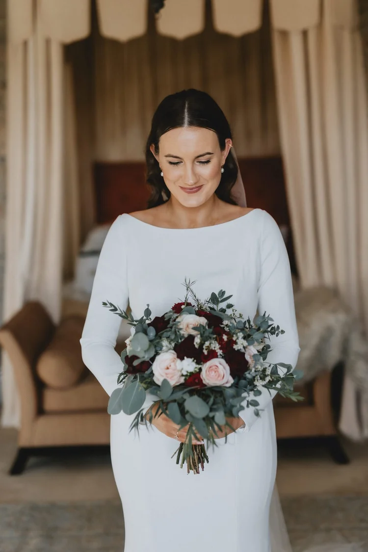Melissa and James's autumn wedding at Hodsock Priory — photo 10 of 36