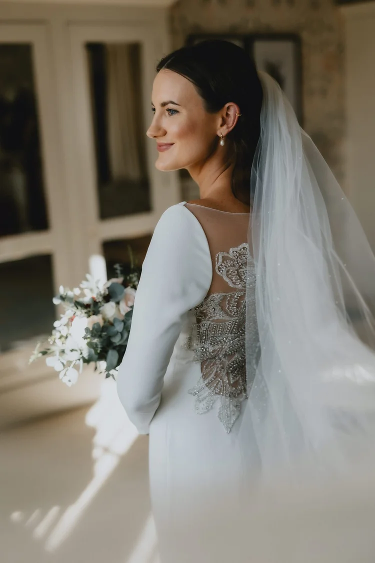 Melissa and James's autumn wedding at Hodsock Priory — photo 11 of 36