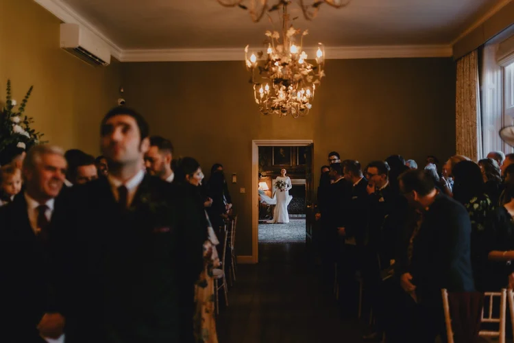 Melissa and James's autumn wedding at Hodsock Priory — photo 14 of 36