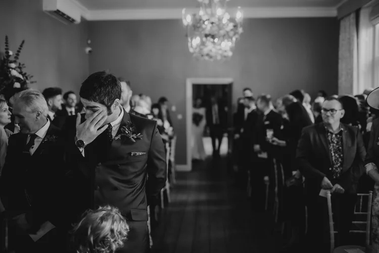 Melissa and James's autumn wedding at Hodsock Priory — photo 15 of 36