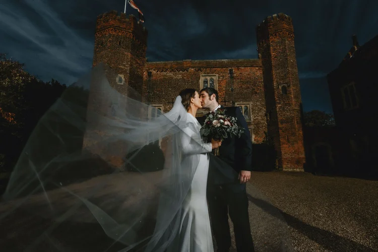 Melissa and James's autumn wedding at Hodsock Priory — photo 21 of 36