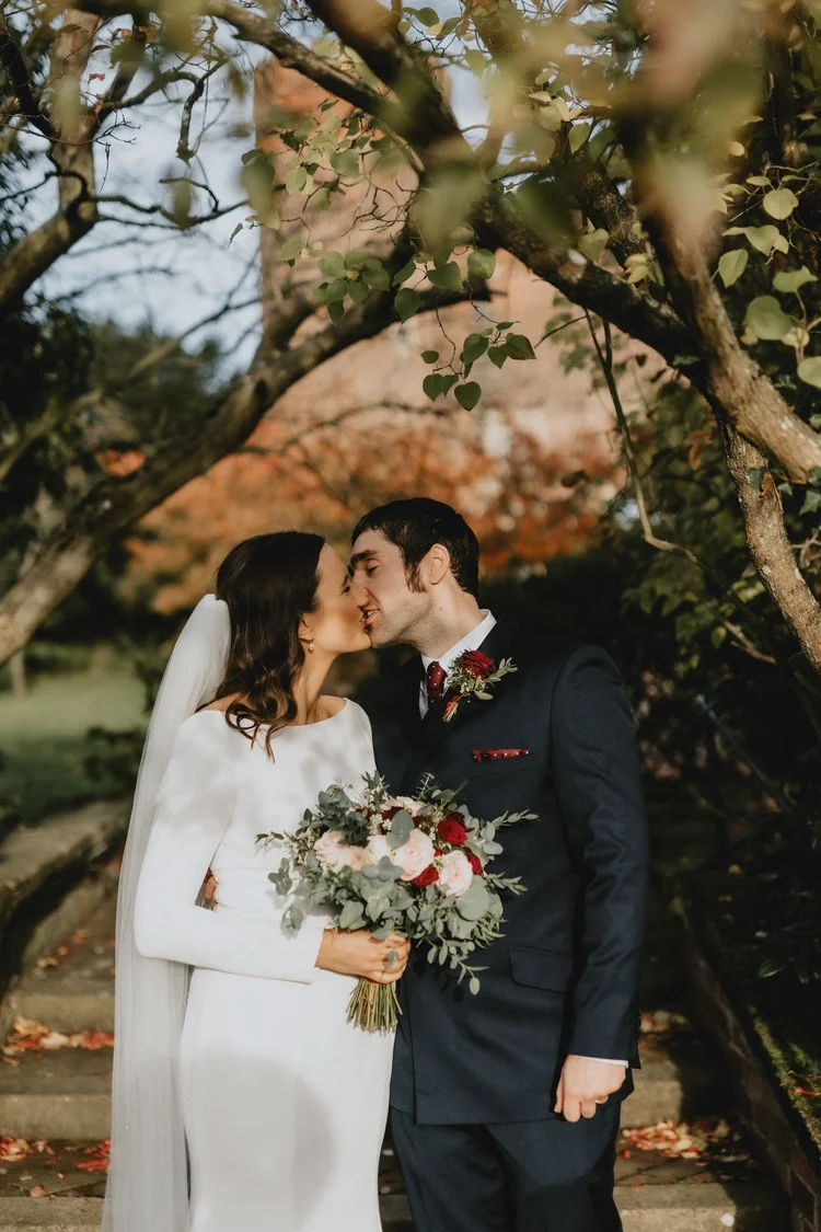 Melissa and James's autumn wedding at Hodsock Priory — photo 26 of 36