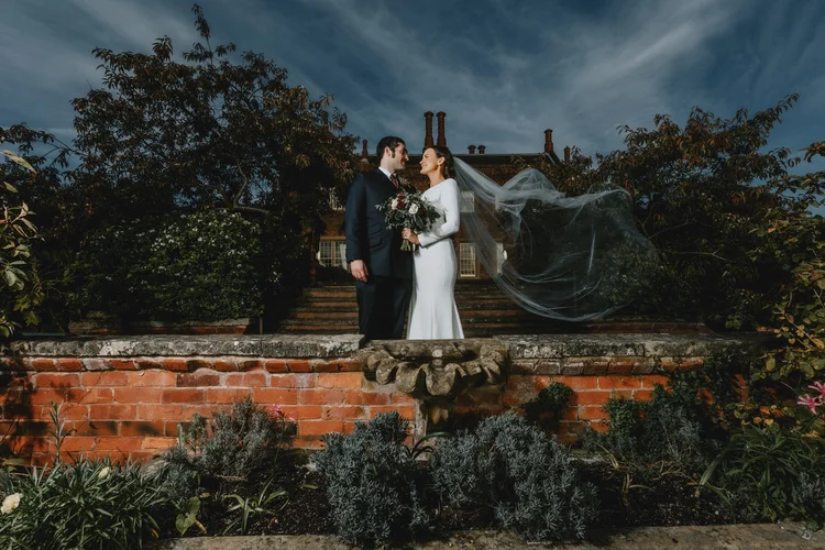 Melissa and James's autumn wedding at Hodsock Priory — photo 27 of 36