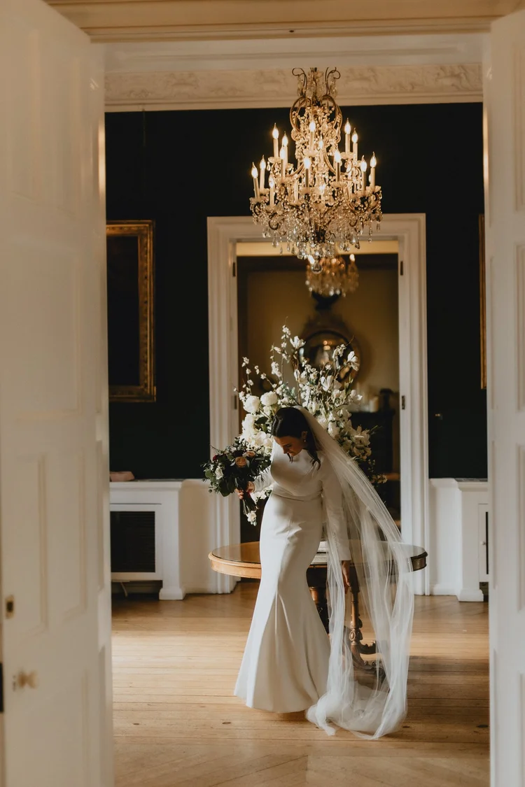 Melissa and James's autumn wedding at Hodsock Priory — photo 28 of 36