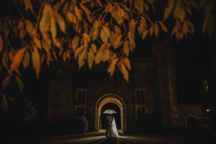 Melissa and James's autumn wedding at Hodsock Priory — photo 33 of 36