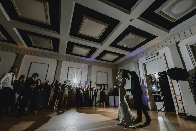 Melissa and James's autumn wedding at Hodsock Priory — photo 35 of 36