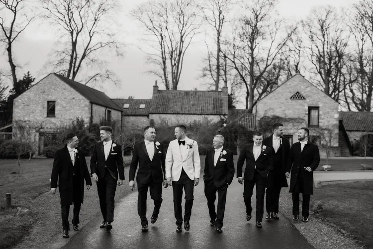 Hollie and Ed's winter wedding at Middleton Lodge, North Yorkshire — photo 13 of 72