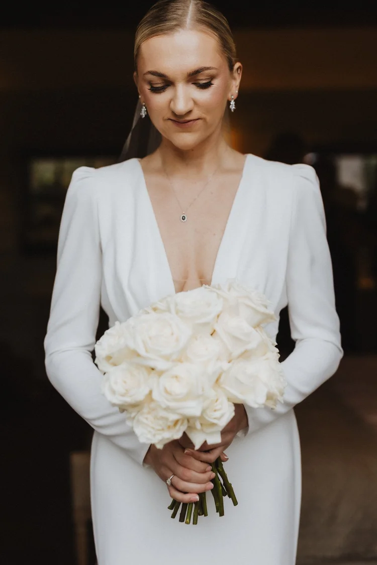 Hollie and Ed's winter wedding at Middleton Lodge, North Yorkshire — photo 19 of 72