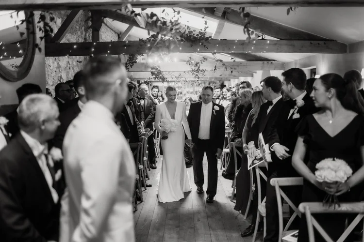 Hollie and Ed's winter wedding at Middleton Lodge, North Yorkshire — photo 25 of 72