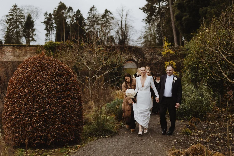 Hollie and Ed's winter wedding at Middleton Lodge, North Yorkshire — photo 24 of 72