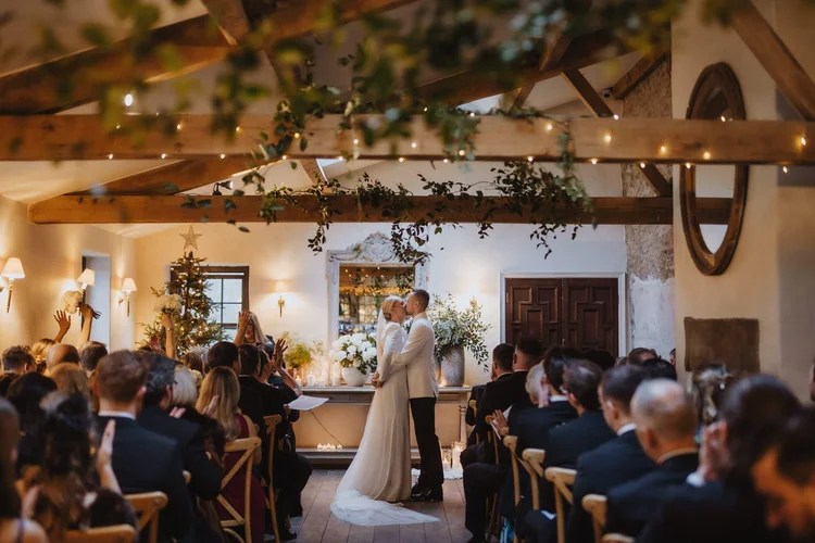 Hollie and Ed's winter wedding at Middleton Lodge, North Yorkshire — photo 27 of 72