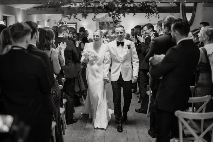 Hollie and Ed's winter wedding at Middleton Lodge, North Yorkshire — photo 28 of 72