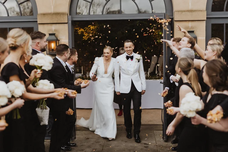 Hollie and Ed's winter wedding at Middleton Lodge, North Yorkshire — photo 29 of 72