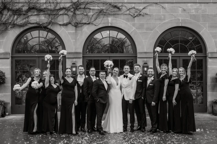 Hollie and Ed's winter wedding at Middleton Lodge, North Yorkshire — photo 37 of 72