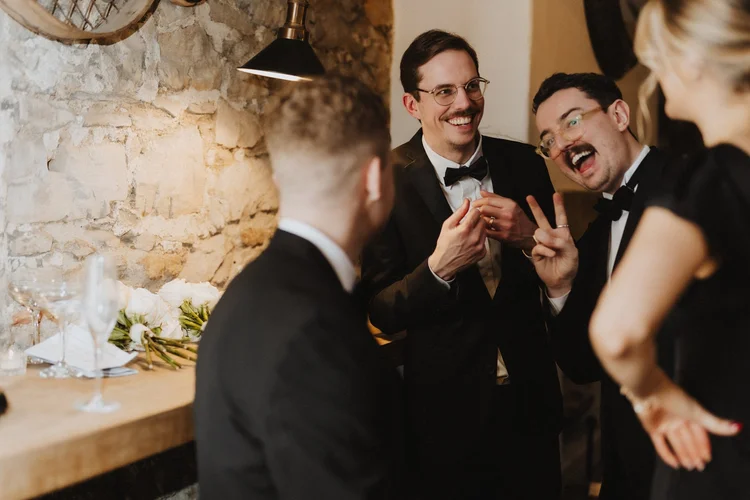 Hollie and Ed's winter wedding at Middleton Lodge, North Yorkshire — photo 39 of 72
