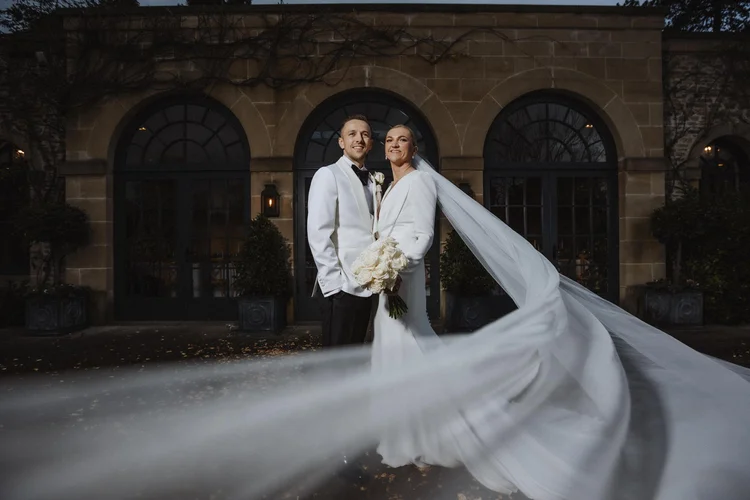 Hollie and Ed's winter wedding at Middleton Lodge, North Yorkshire — photo 41 of 72