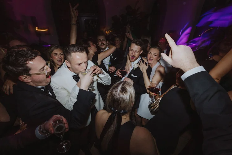 Hollie and Ed's winter wedding at Middleton Lodge, North Yorkshire — photo 68 of 72