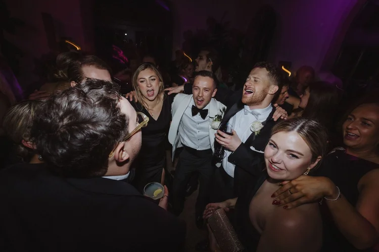 Hollie and Ed's winter wedding at Middleton Lodge, North Yorkshire — photo 69 of 72