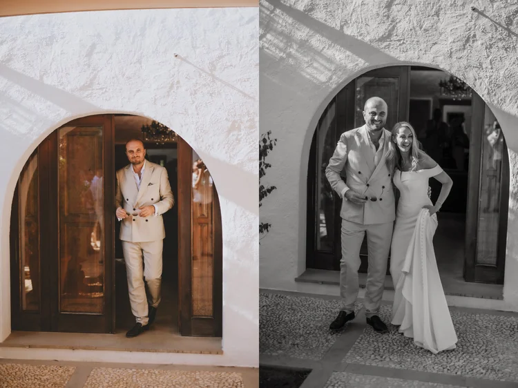 Lydia and Mitch's clifftop wedding at Casa La Vista, Ibiza — photo 14 of 22