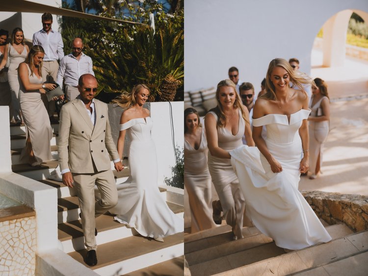 Lydia and Mitch's clifftop wedding at Casa La Vista, Ibiza — photo 15 of 22