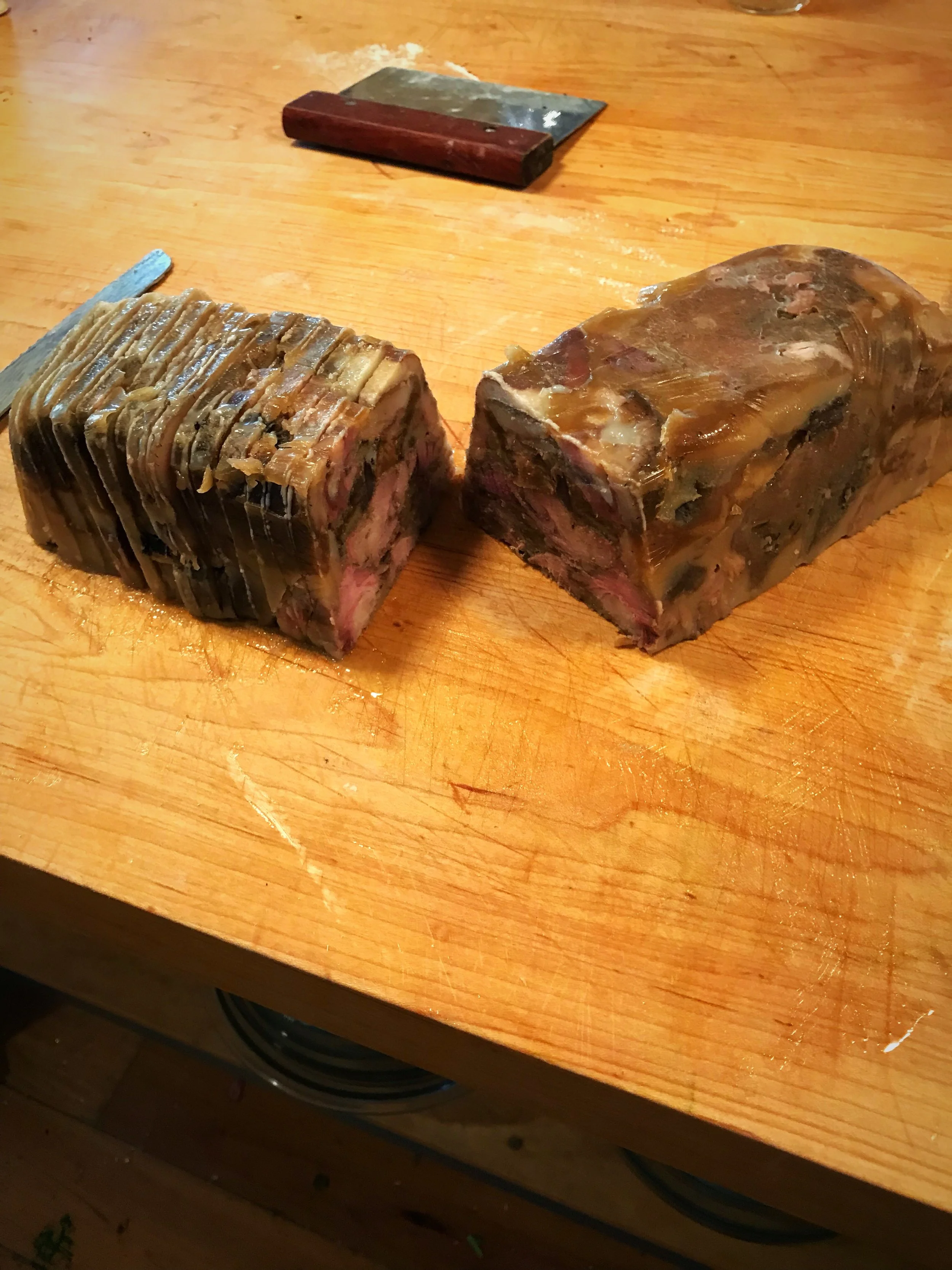 Unmolded Headcheese