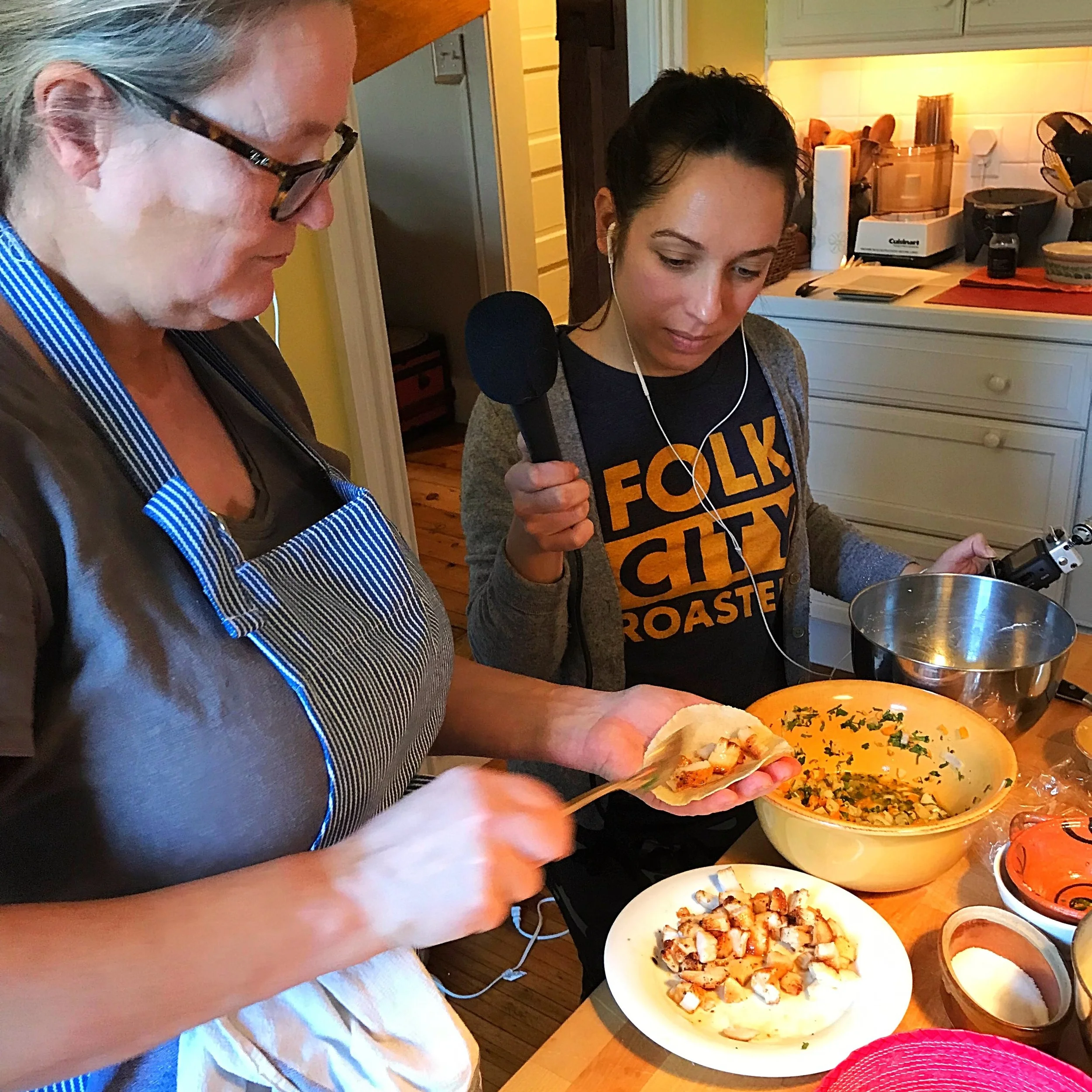 Segment 2: Shelley Makes Us TacosFrom spice to spicy, we go to Shelley’s kitchen for a taco party. Shelley spent time growing up and later opened her first cooking school in Mexico City, where she fell in love with the warm people, the firey music, …