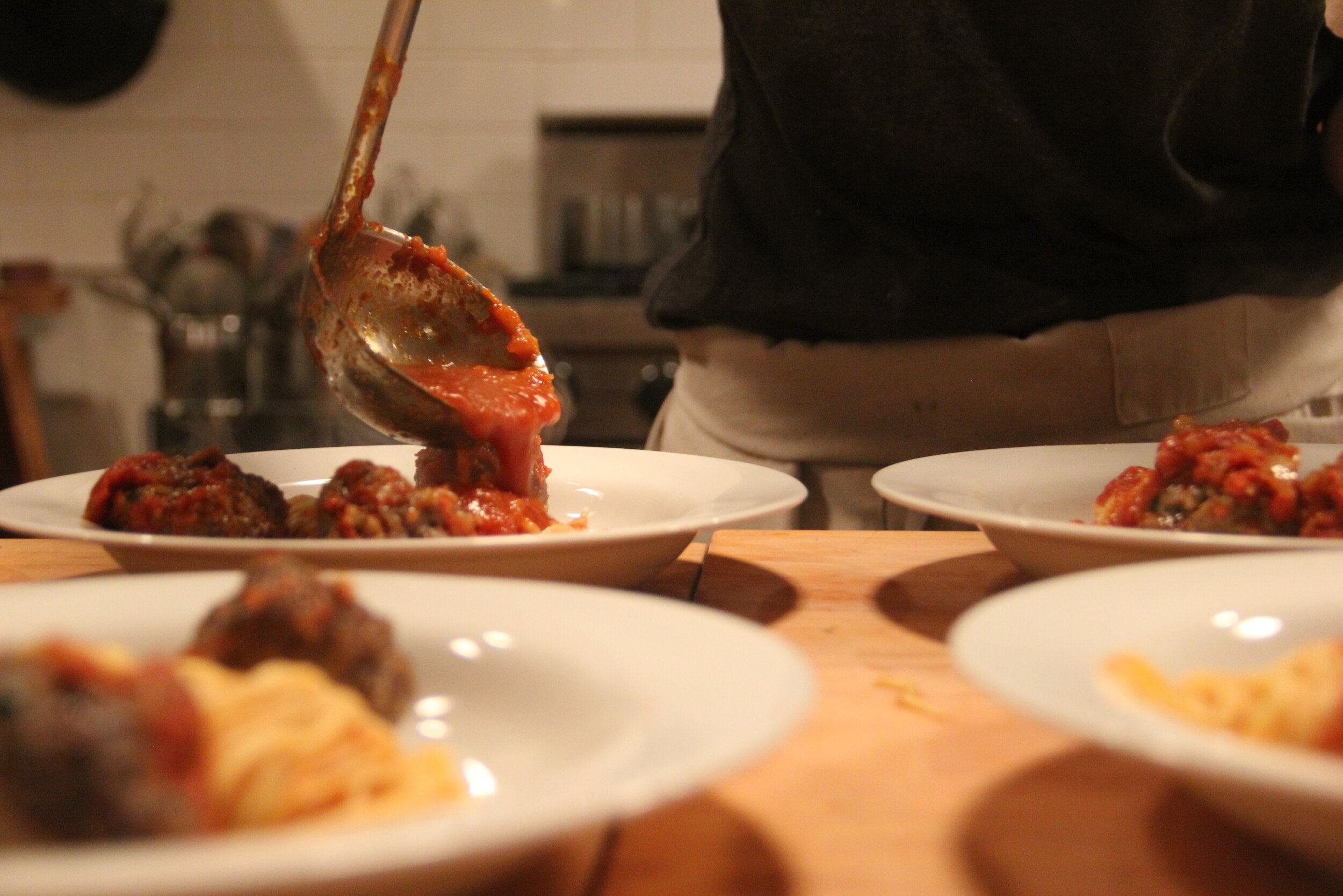 Homemade Ravioli stuffed with Homemade Ricotta and a Simple Tomato Sauce