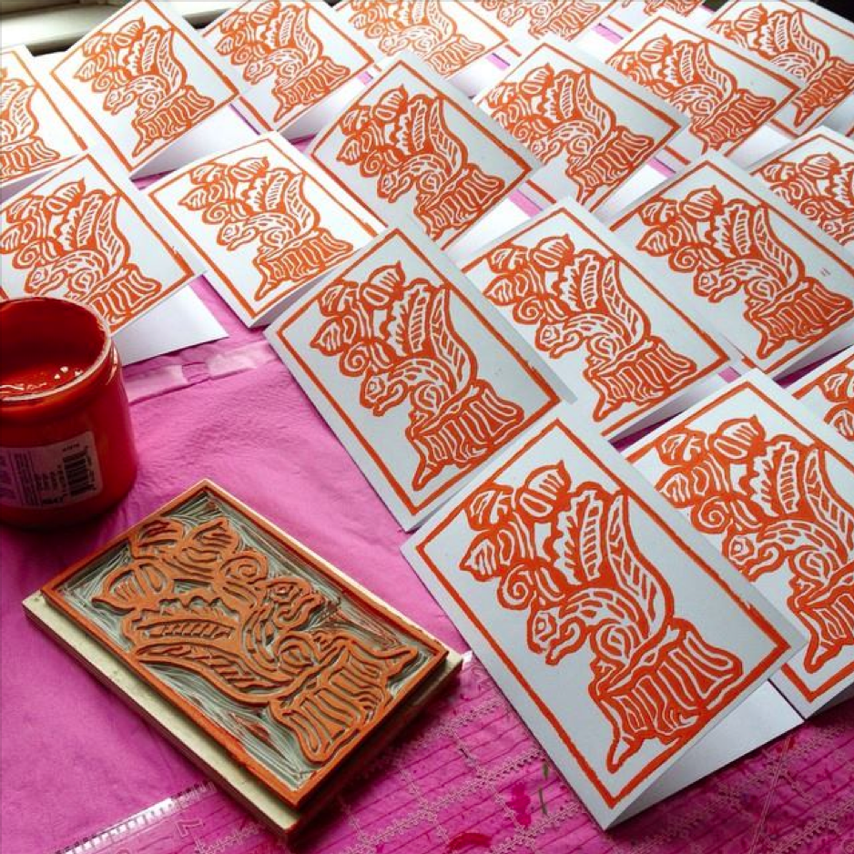 New Pattern Design - Block Printed