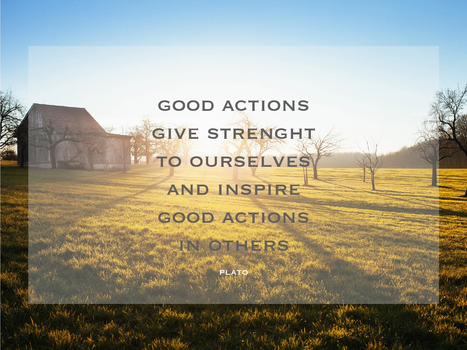 New Desktop Wallpaper - Good Actions