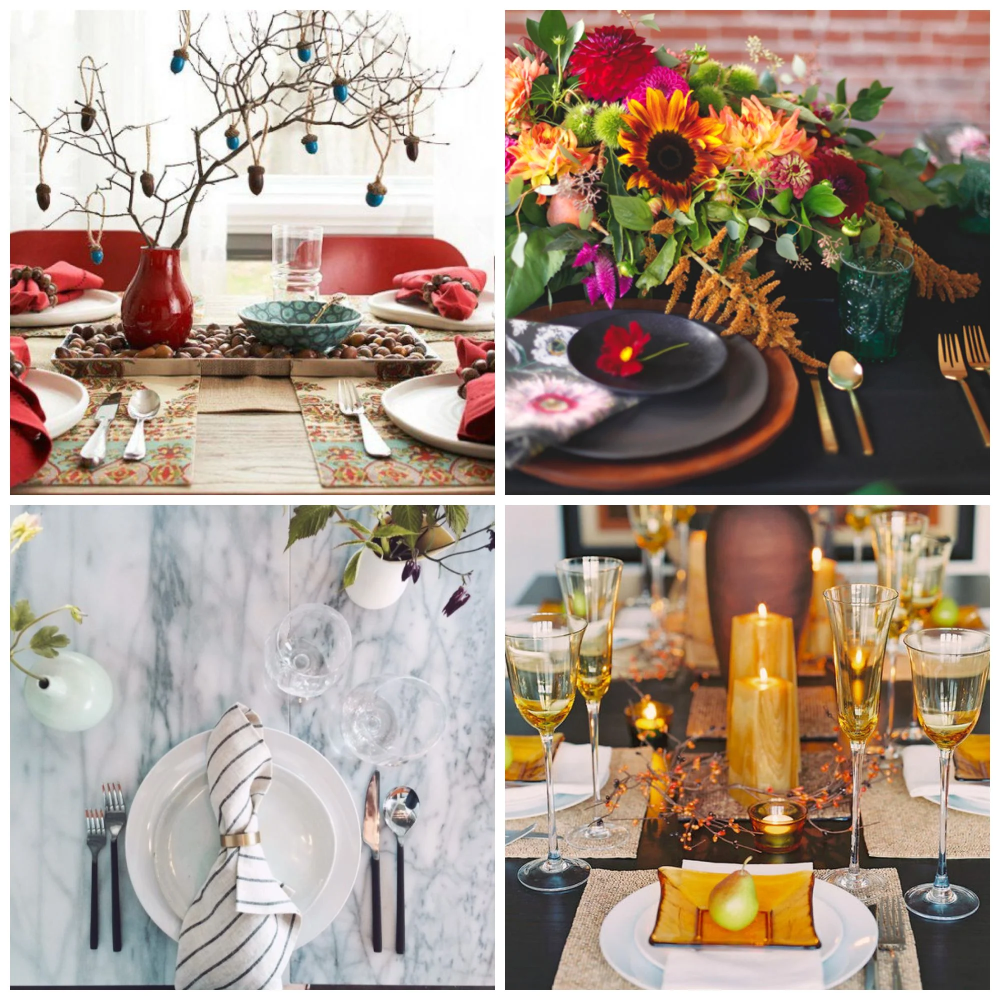 RoundUp - My Favorite Fall Table Settings