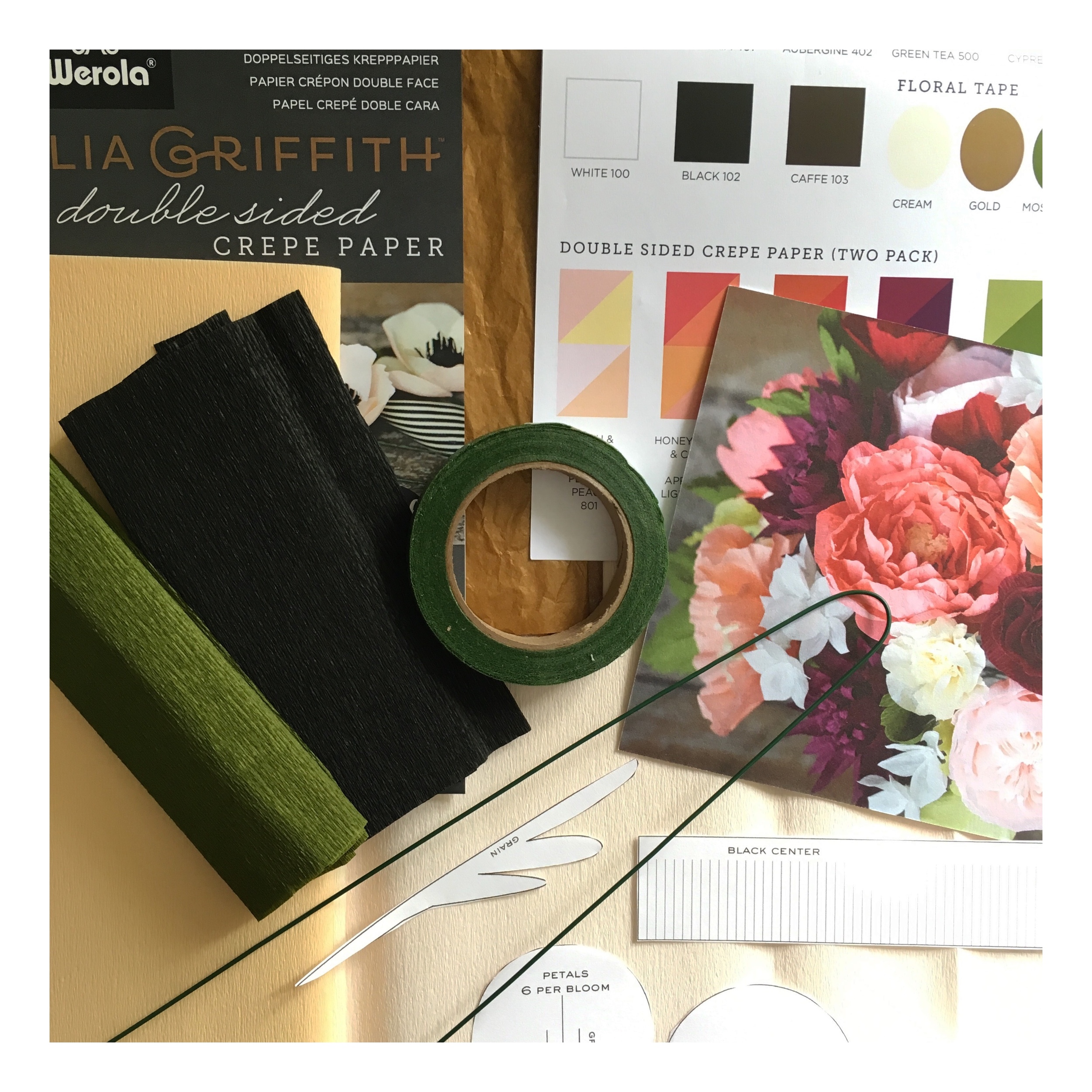 Lia Griffith Floral Tape 1 Pack - Green