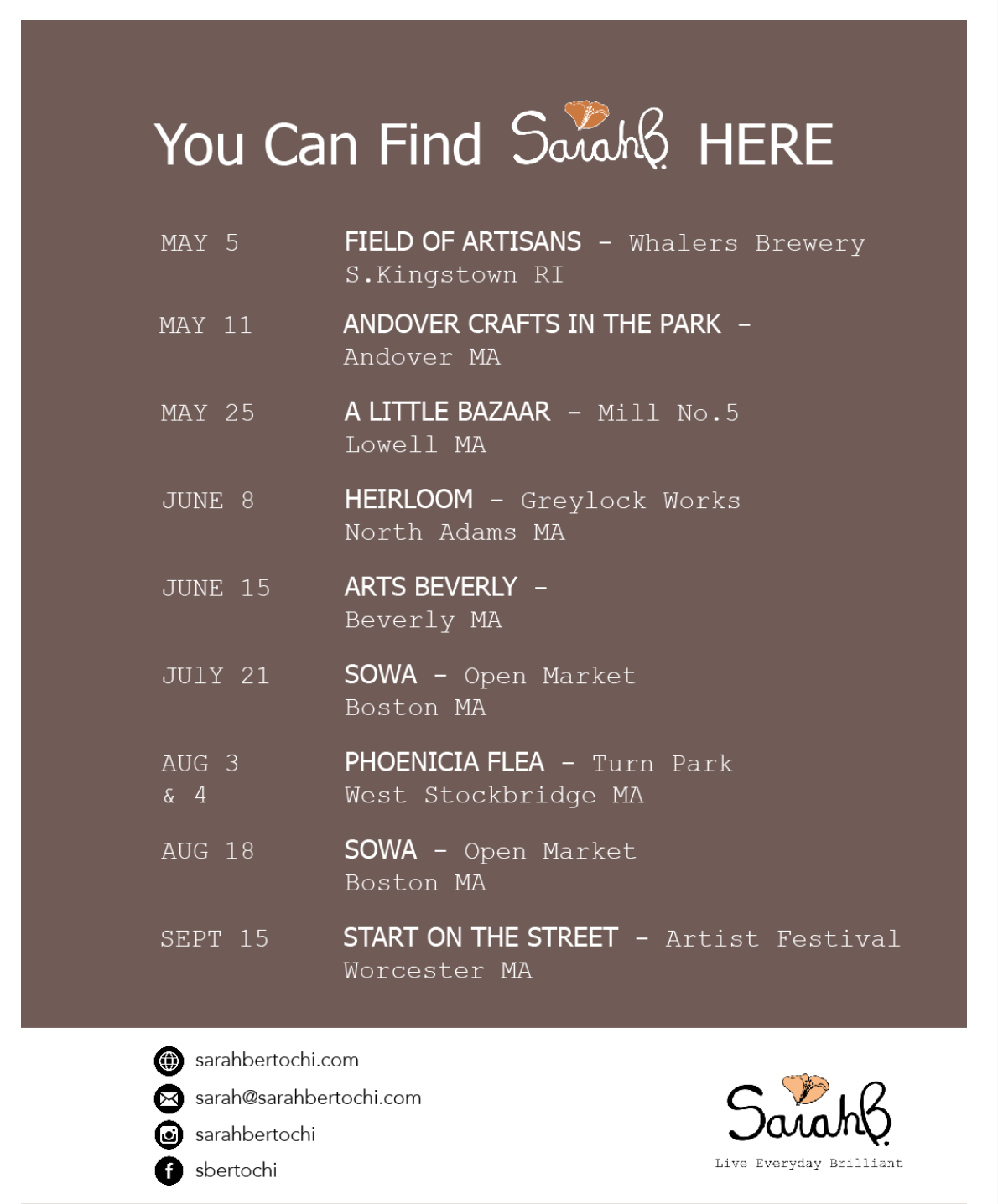 News - Show Schedule
