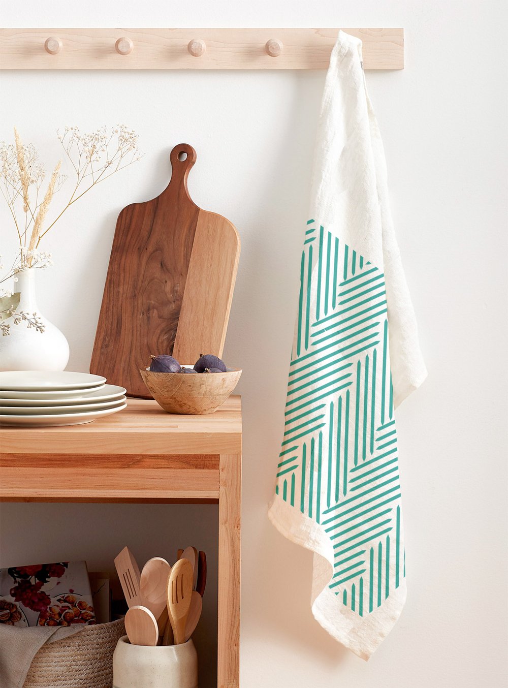 Kitchen Towel - Pick Up Sticks — Sarah Bertochi - Handmade