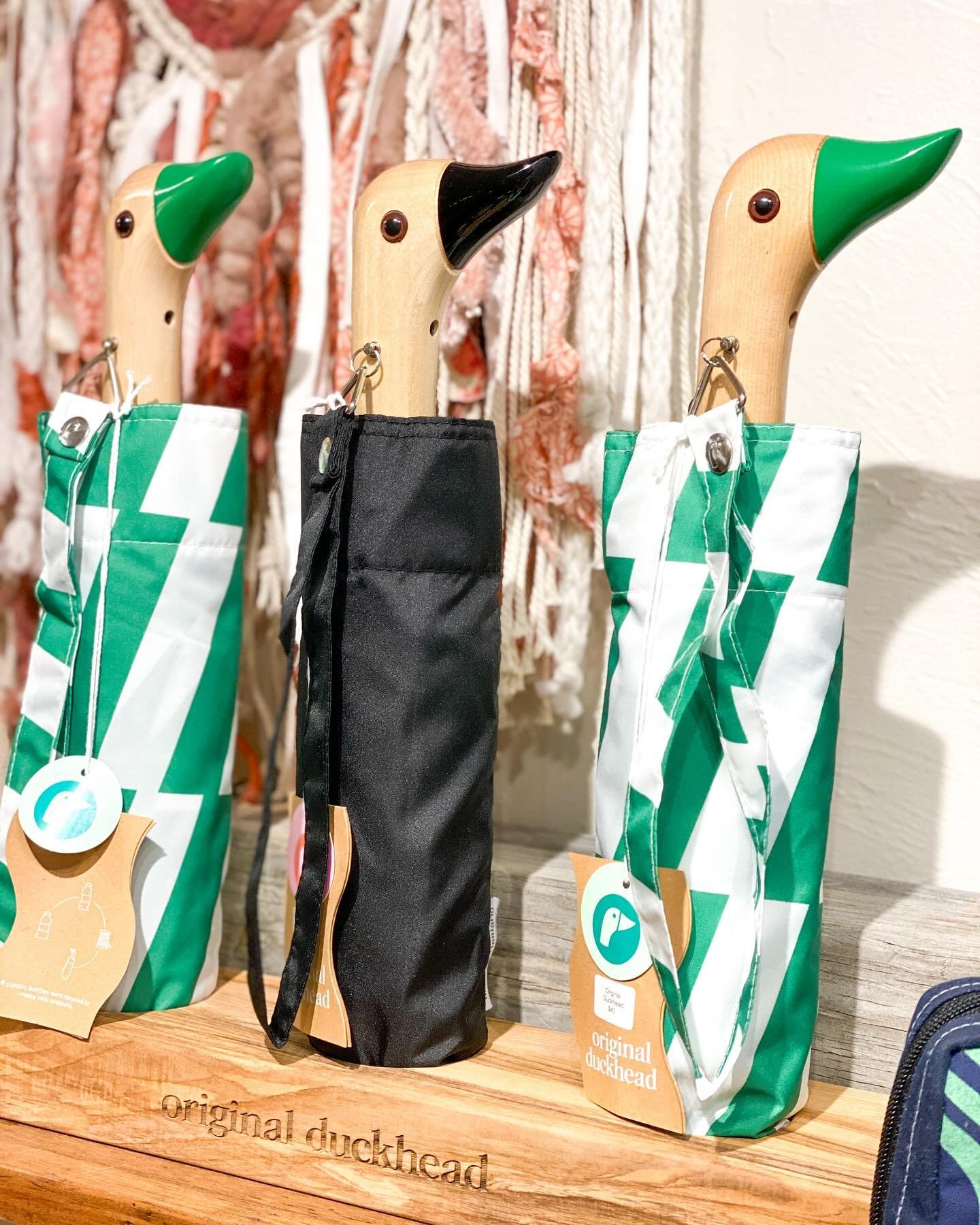 The ducks 🦆 want to come out and play!! 💦 

We love @originalduckhead How can you not smile when carrying one of these beautifully crafted umbrellas. ☔️ If you are going to be out in the rain then why not have some fun with it! 

Did you know each 