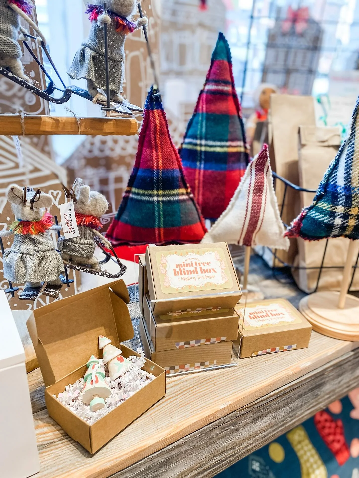New restocks are here! 🎄🦌☃️

The shop is thrilled to stock the beautiful hand painted ornaments by talented @jillpazillustration 

We love the new Blind Mini Tree Boxes!  Don&rsquo;t forget to also check out her collection of greeting cards and res
