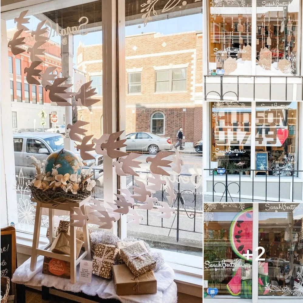 My seasonal window displays have become somewhat of a &ldquo;thing&rdquo; for me. When initially planning the shop I underestimated how much joy I would get from designing &amp; executing various themed displays. I am blessed to have two huge picture