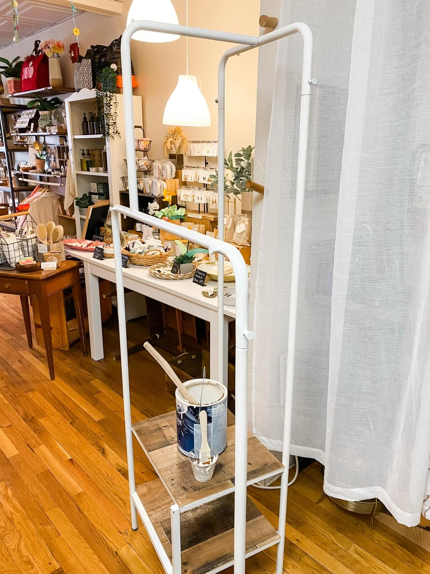 I dug this wardrobe unit out of my basement &ldquo;shop storage&rdquo; and today I&rsquo;m giving it a coat paint. I can&rsquo;t believe I used to lug this thing around to market events every weekend!🙃

So what is happening exactly? I&rsquo;ve decid