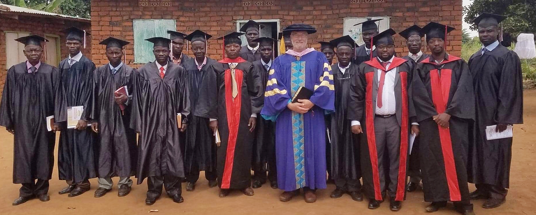Graduating Class, July 2018, with Dr. Bob Barton, USA