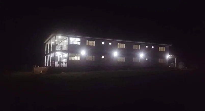 Light on the hill, solar power