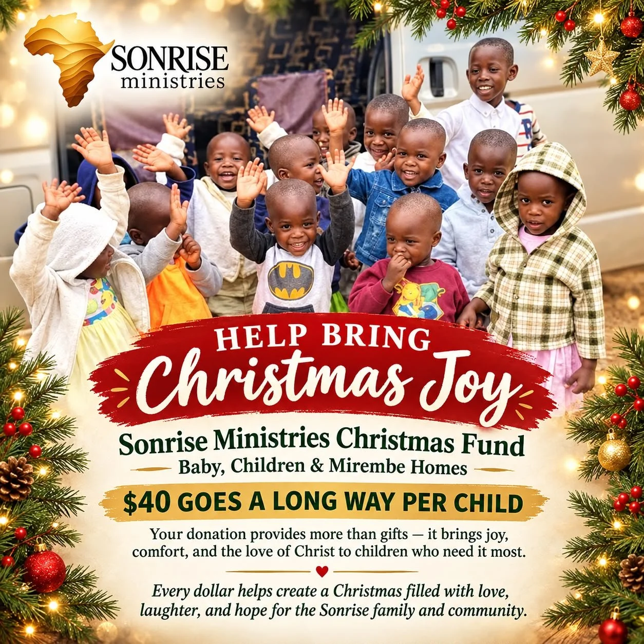 Support Sonrise Chirstmas Child