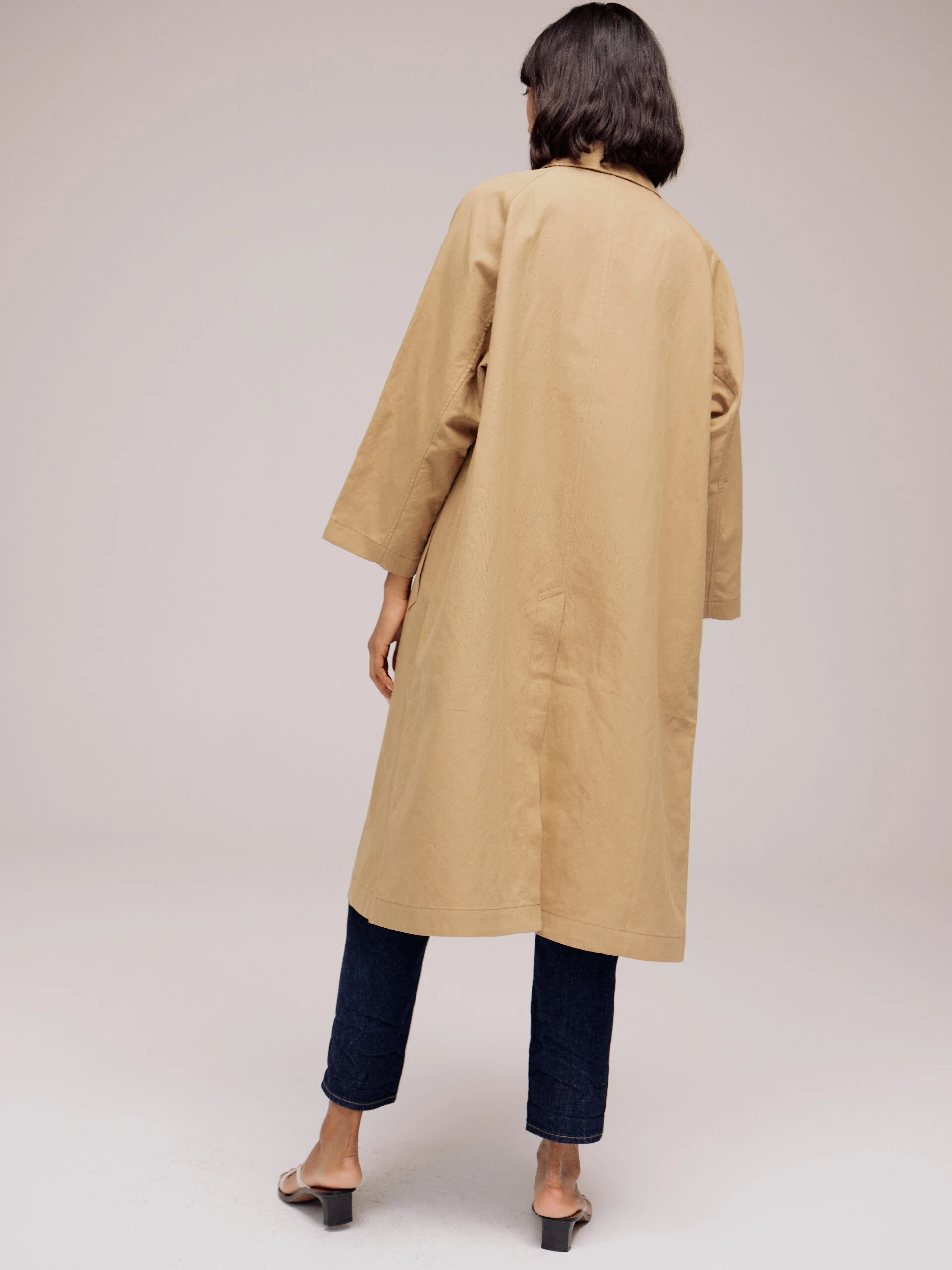 linen trench