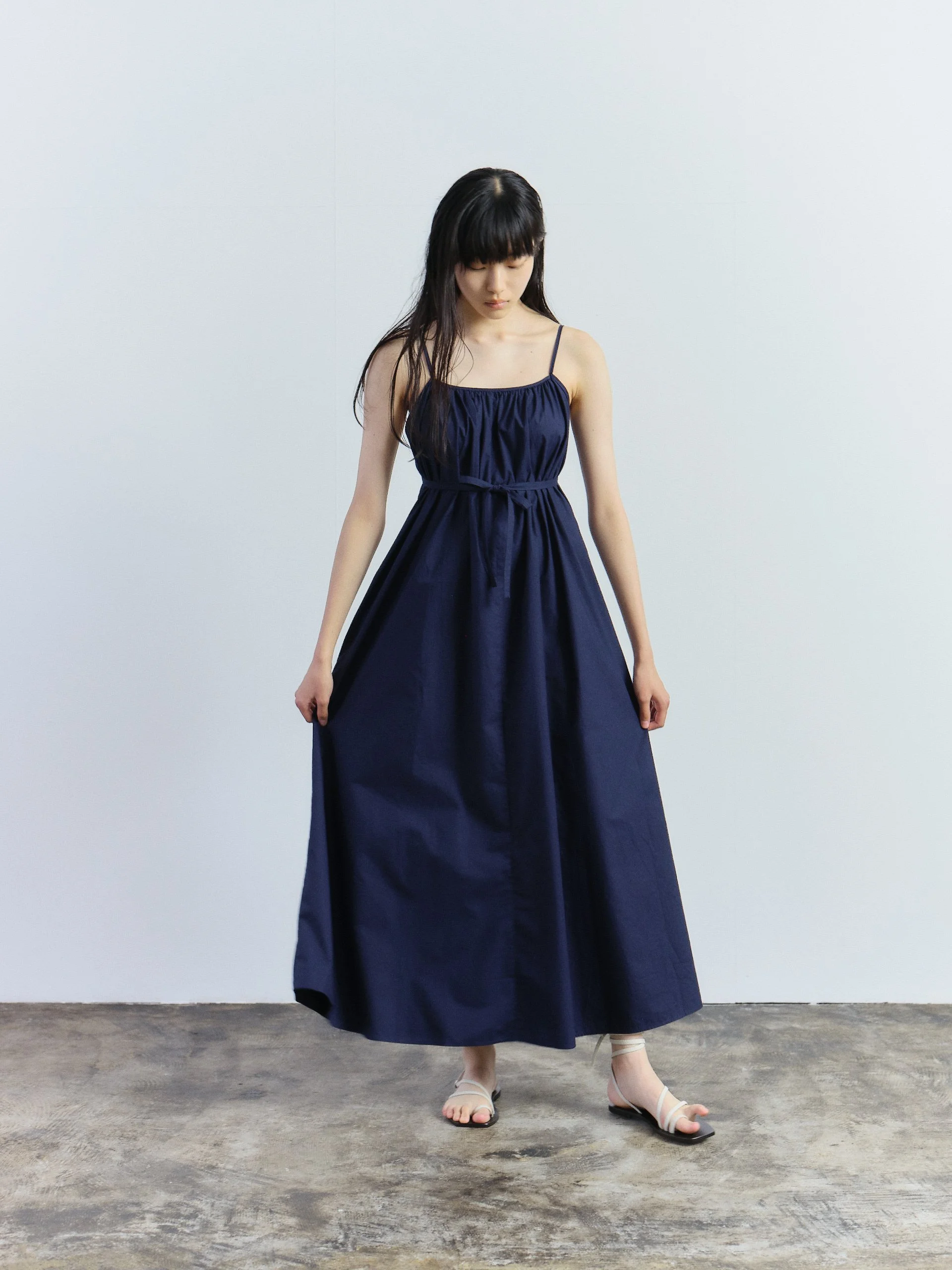 white linen night dress Linen Nightgown, Minimalist Sleepwear, Breathable Linen Nightie main image 0