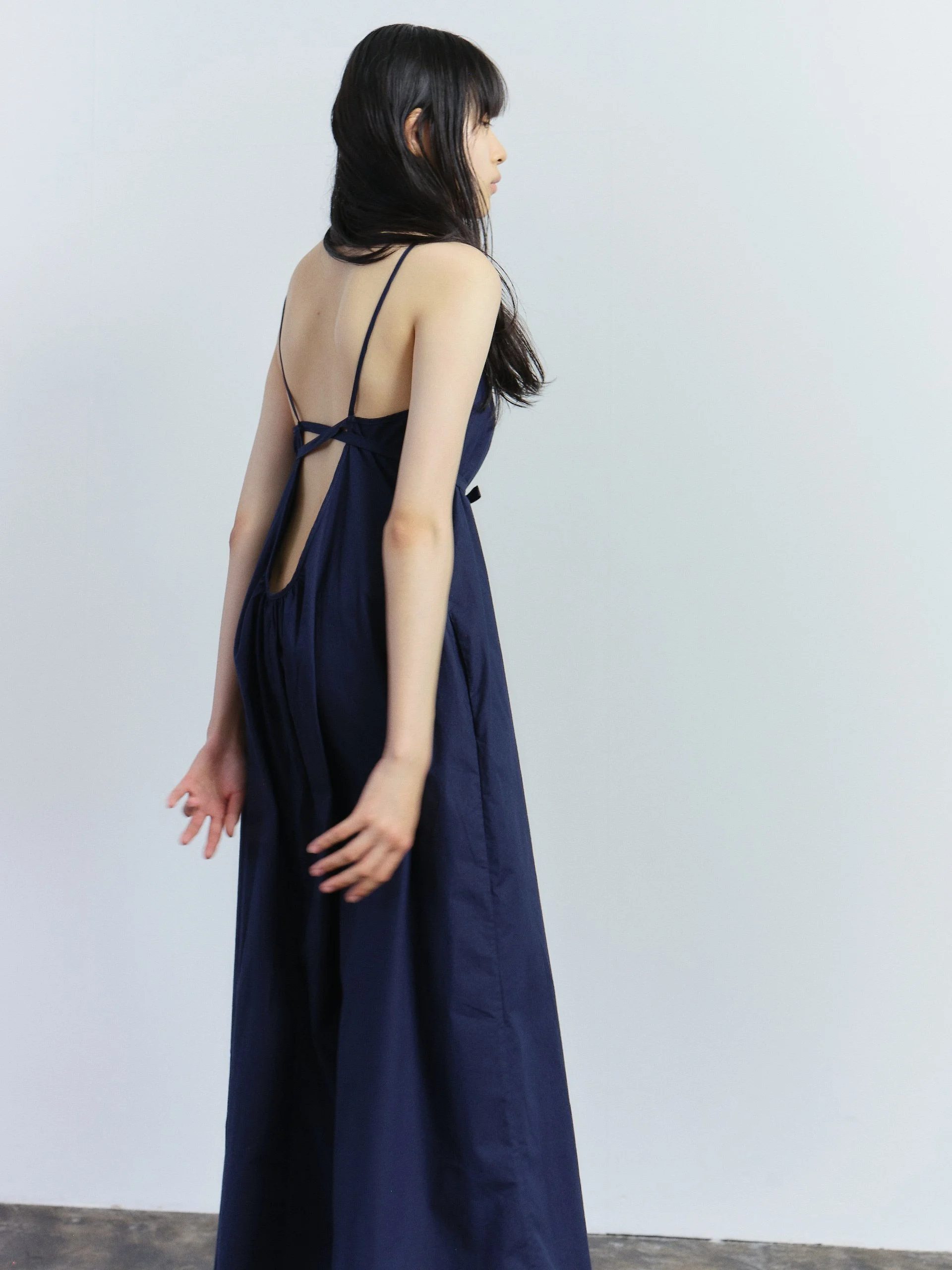 blue low back maxi dress Royal Blue Rhinestone Halter Backless Maxi Dress main image 1