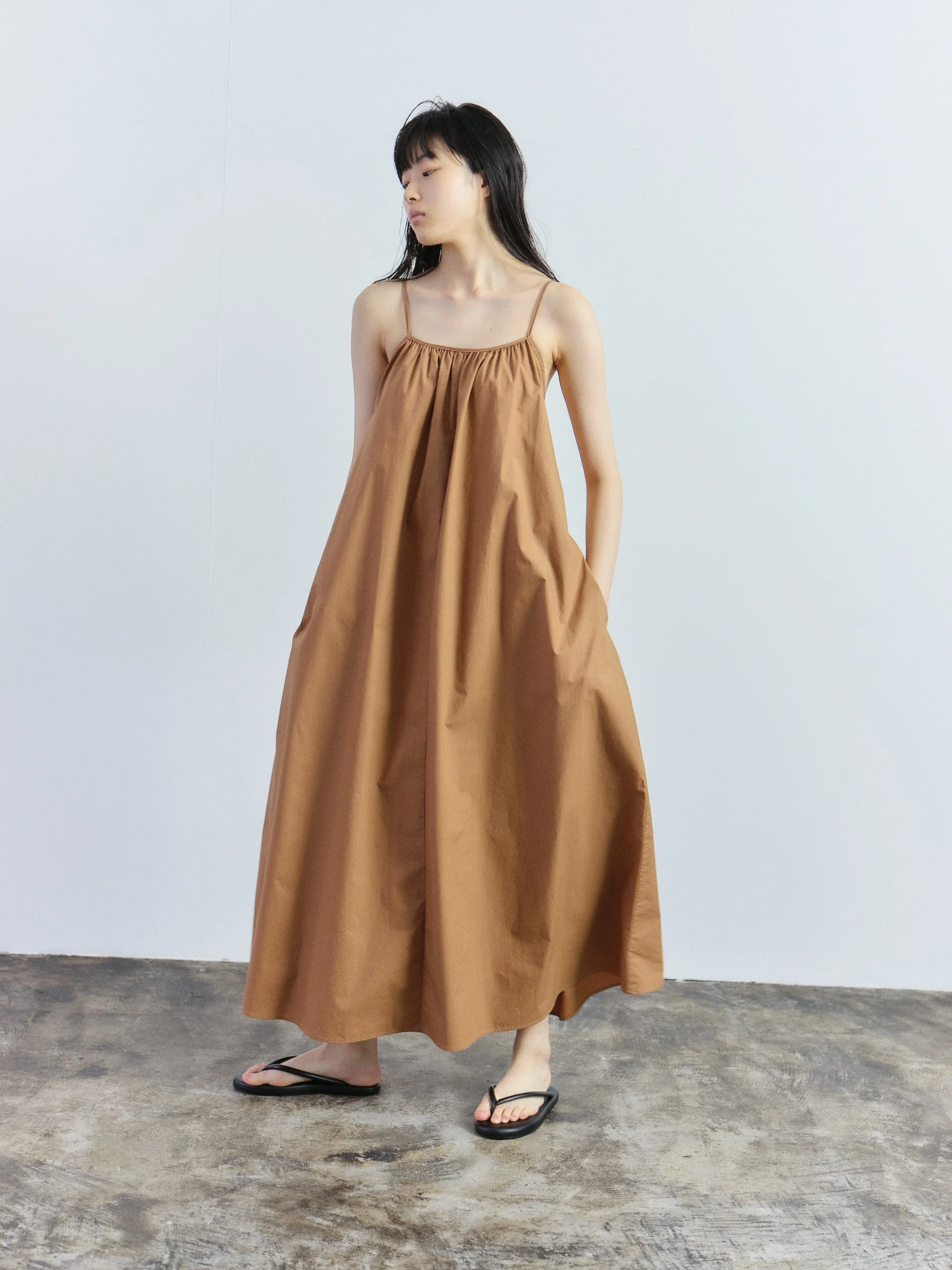 chinese dress ladies Casual Vacation Sleeve Slit Dress Maxi Women Maxi Dress Brown at Amazon  Women's Clothing store main image 0