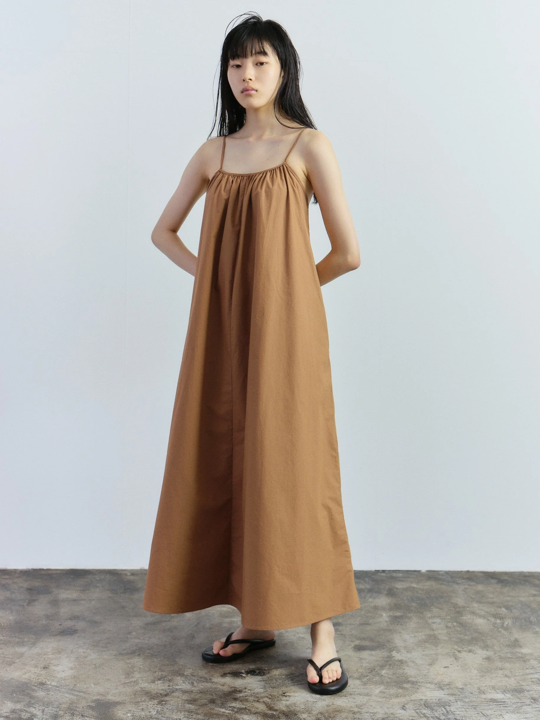 light brown maxi dress Long Sweater Dress Light Brown main image 0