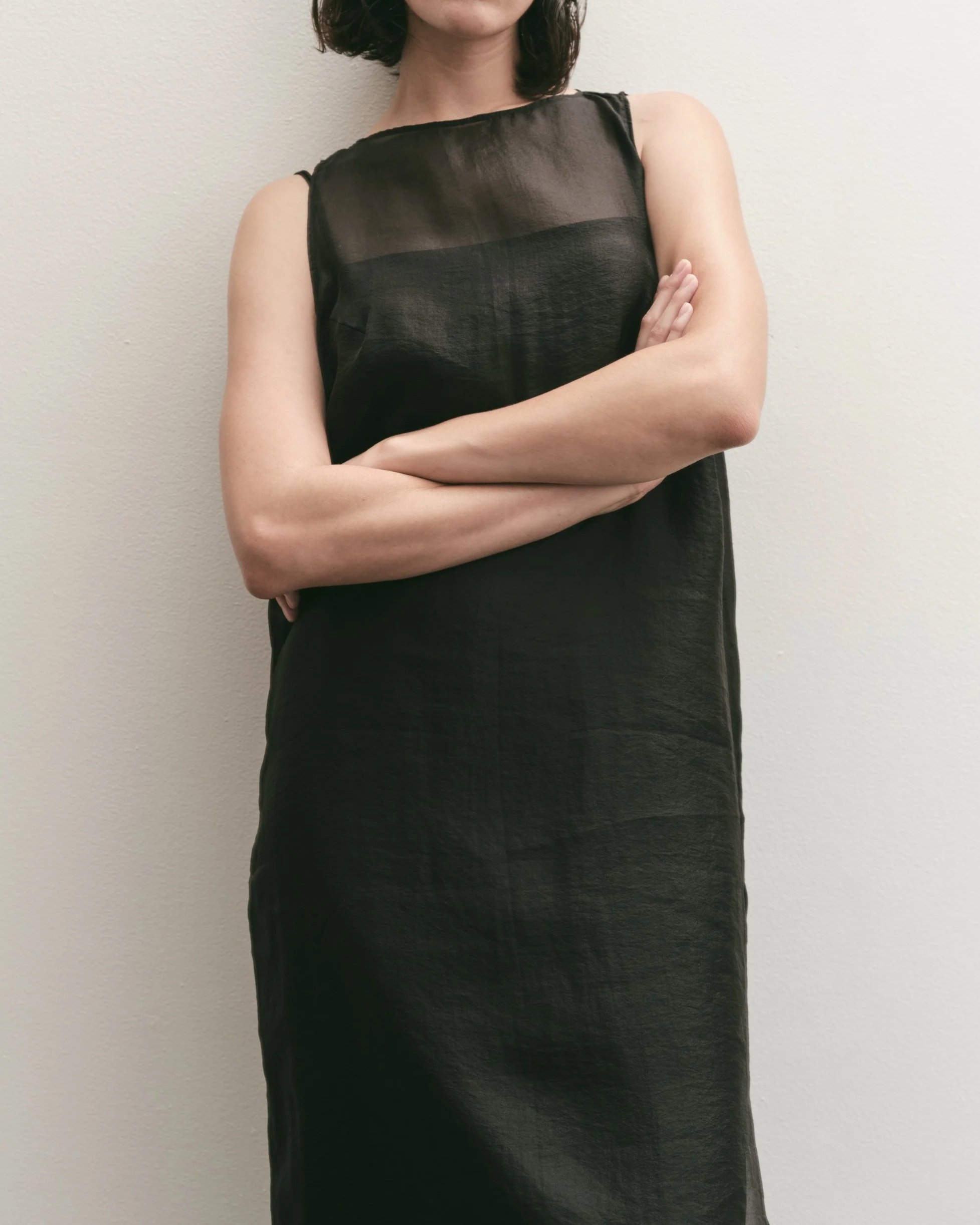 ORGANZA DRESS - BLACK MIJEONG PARK - LA based womenswear label ORGANZA DRESS - BLACK MIJEONG PARK - LA based womenswear label