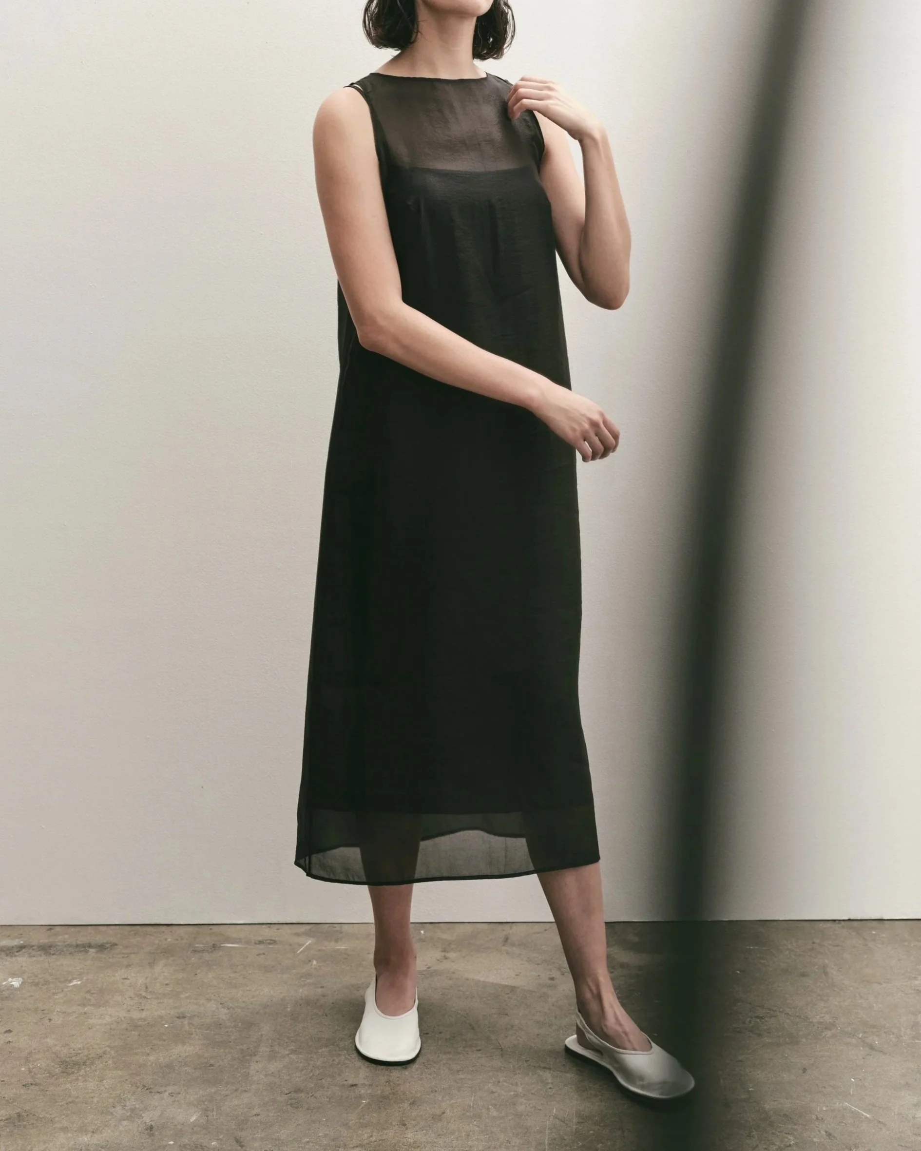 ORGANZA DRESS - Black